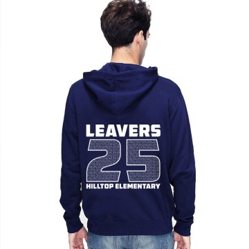 Hilltop Elementary Farwell Hoodie Leavers 2025 Name Inside Design Stars & Stripes Hood